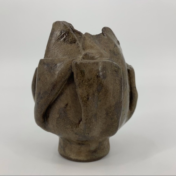 Handmade Small Flower Shaped Pottery Vase - Picture 4 of 14